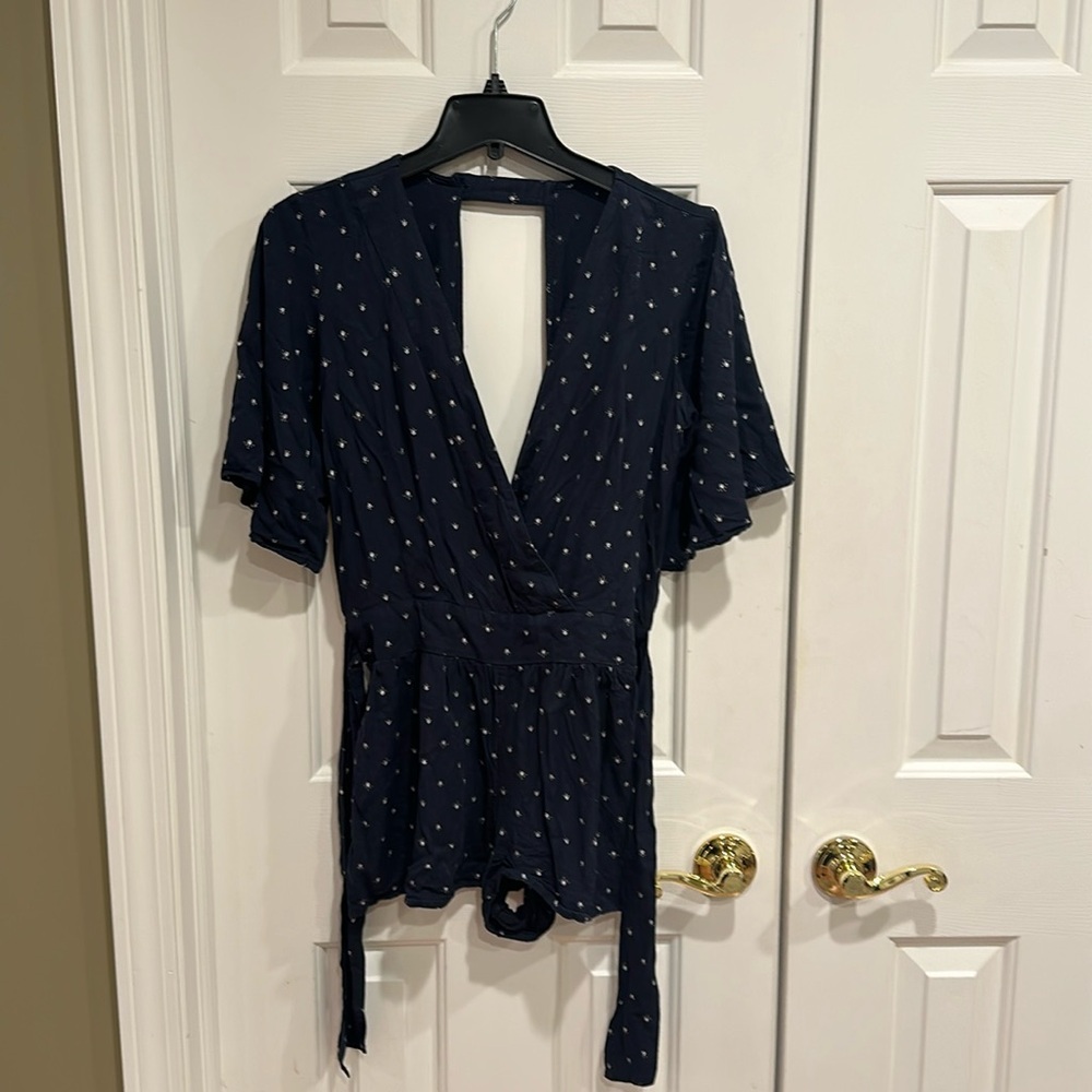 O’Neill women’s blue romper size medium